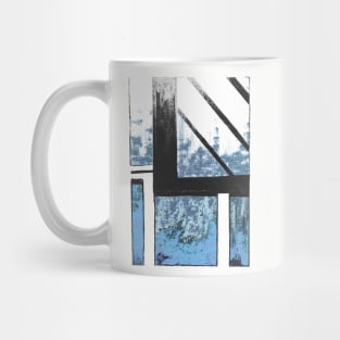 Blue Cityscape winter whiteout Mug